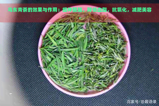 乌东青茶的效果与作用：提神醒脑，降低血脂，抗氧化，减肥美容。