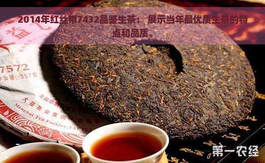 2014年红丝带7432品鉴生茶： 展示当年更优质生茶的特点和品质。