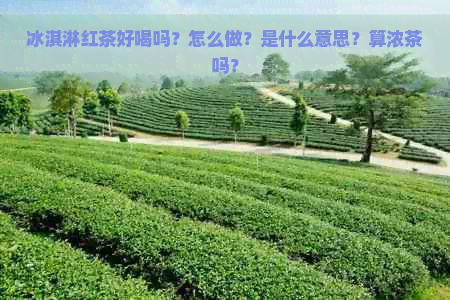 冰淇淋红茶好喝吗？怎么做？是什么意思？算浓茶吗？