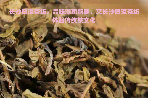 长沙普洱茶坊，品味湖南韵味，来长沙普洱茶坊体验传统茶文化