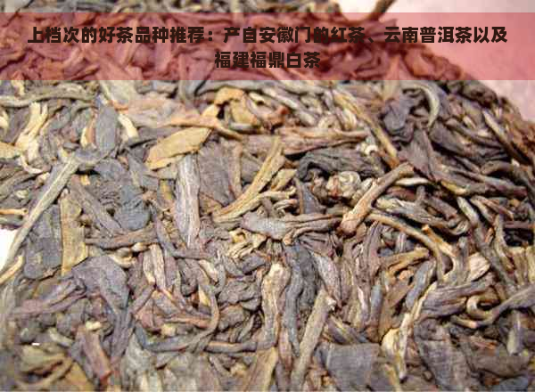 上档次的好茶品种推荐：产自安徽门的红茶、云南普洱茶以及福建福鼎白茶