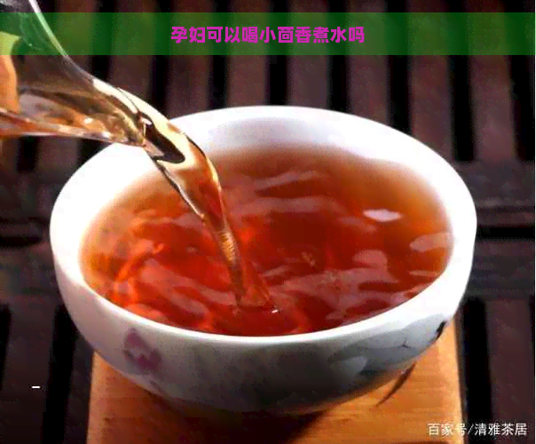 孕妇可以喝小茴香煮水吗