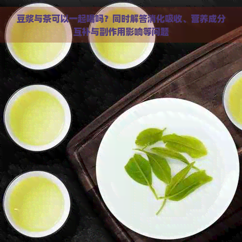 豆浆与茶可以一起喝吗？同时解答消化吸收、营养成分互补与副作用影响等问题