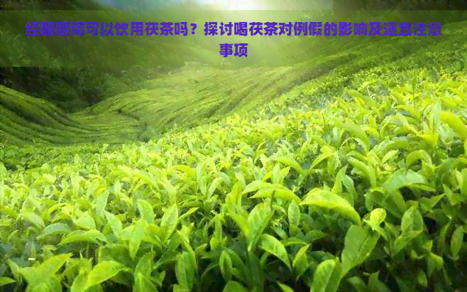 经期期间可以饮用茯茶吗？探讨喝茯茶对例假的影响及适宜注意事项