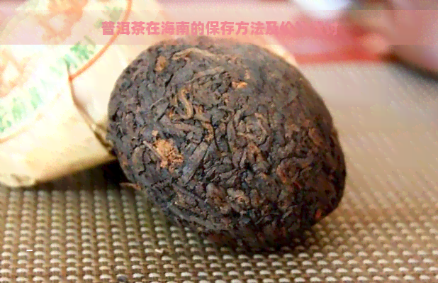 普洱茶在海南的保存方法及价格探讨