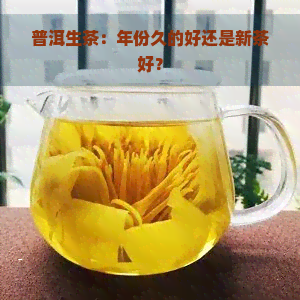 普洱生茶：年份久的好还是新茶好？