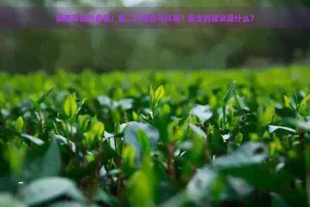 隔夜茶包的危害：第二天是否可以喝？医生的建议是什么？