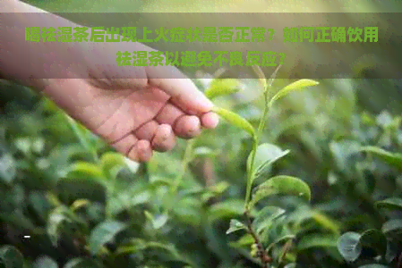 喝祛湿茶后出现上火症状是否正常？如何正确饮用祛湿茶以避免不良反应？