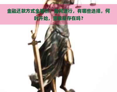 金融还款方式全解析：如何进行，有哪些选择，何时开始，宽限期存在吗？