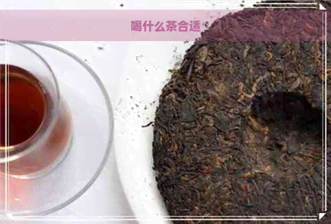 喝什么茶合适