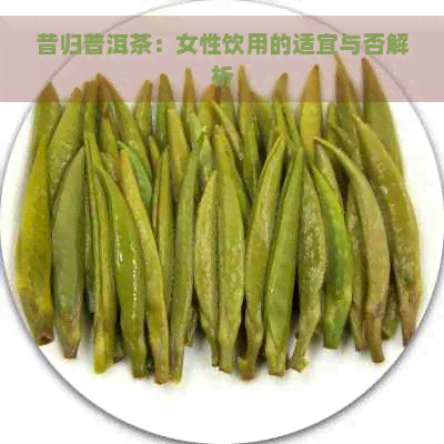 昔归普洱茶：女性饮用的适宜与否解析