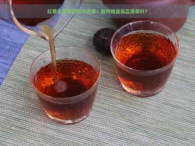 红茶全茶梗的茶叶选择：如何挑选高品质茶叶？