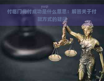 付临门代付成功是什么意思：解答关于付款方式的疑问