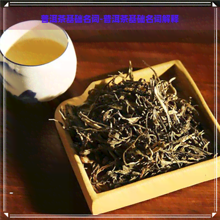 普洱茶基础名词-普洱茶基础名词解释