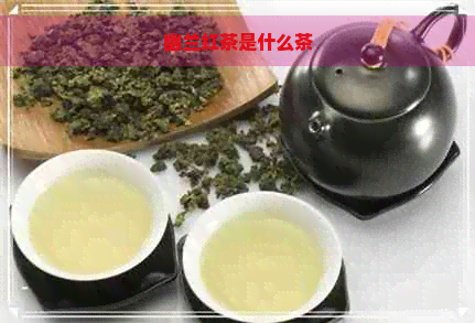 幽兰红茶是什么茶