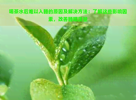 喝茶水后难以入睡的原因及解决方法：了解这些影响因素，改善睡眠质量