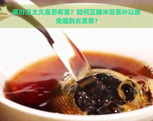 茶叶泡太久是否有害？如何正确冲泡茶叶以避免喝到劣质茶？