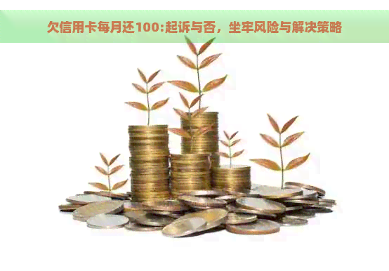 欠信用卡每月还100:起诉与否，坐牢风险与解决策略