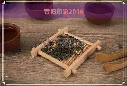 昔归印象2016