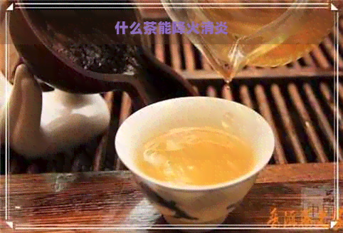 什么茶能降火消炎