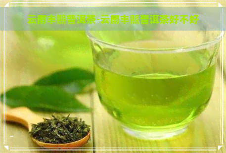 云南丰熙普洱茶-云南丰熙普洱茶好不好