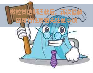 微粒贷逾期还款后，再次借款的可行性及相关注意事项