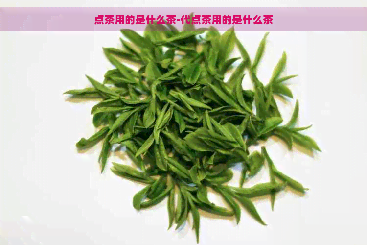 点茶用的是什么茶-代点茶用的是什么茶