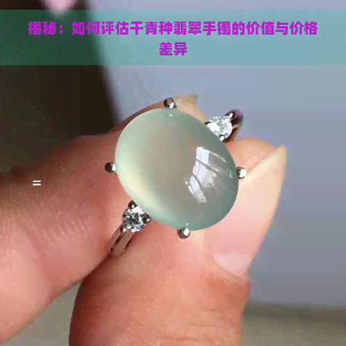 揭秘：如何评估干青种翡翠手镯的价值与价格差异