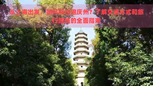 从上海出发，如何前往迪庆州？了解交通方式和旅行路线的全面指南