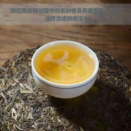 新红茶发酵过程中的密封措及其重要性，如何选择合适的捂法？