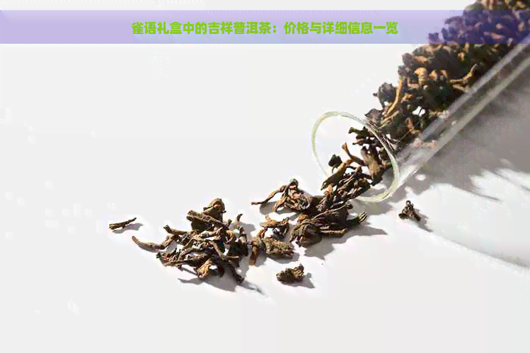 雀语礼盒中的吉祥普洱茶：价格与详细信息一览