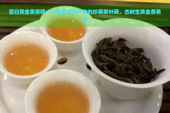 昔归黄金条茶砖：云南普洱茶产地的珍稀茶叶砖，古树生茶金条茶品