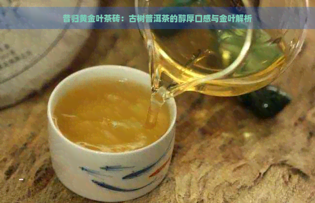 昔归黄金叶茶砖：古树普洱茶的醇厚口感与金叶解析