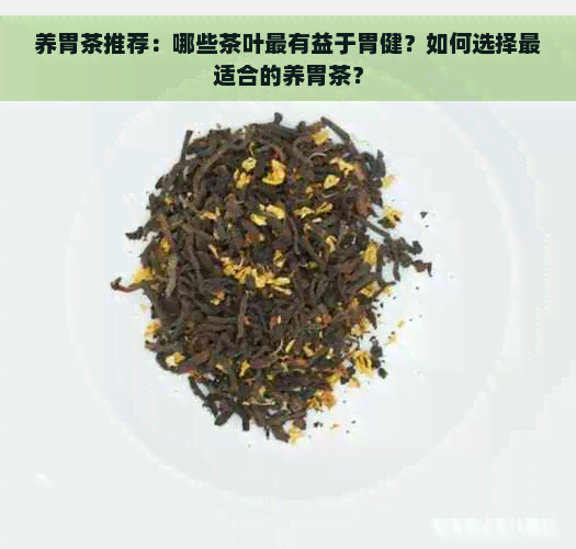 养胃茶推荐：哪些茶叶最有益于胃健？如何选择最适合的养胃茶？