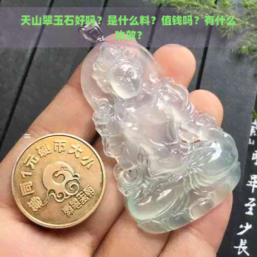 天山翠玉石好吗？是什么料？值钱吗？有什么功效？