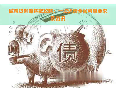 微粒贷逾期还款攻略：一次还清全额利息要求及资讯