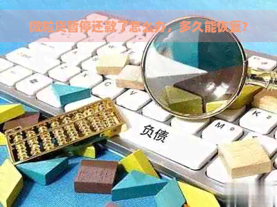 微粒贷暂停还款了怎么办，多久能恢复？