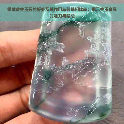 佩戴黄金玉石的好处及其作用与翡翠相比较：揭示金玉良缘的魅力与禁忌