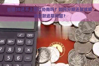 长银58还不上可以协商吗？如何分期还款或解决贷款逾期问题？