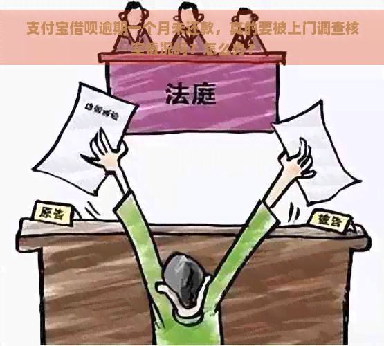 支付宝借呗逾期一个月未还款，真的要被上门调查核实情况吗？怎么办？