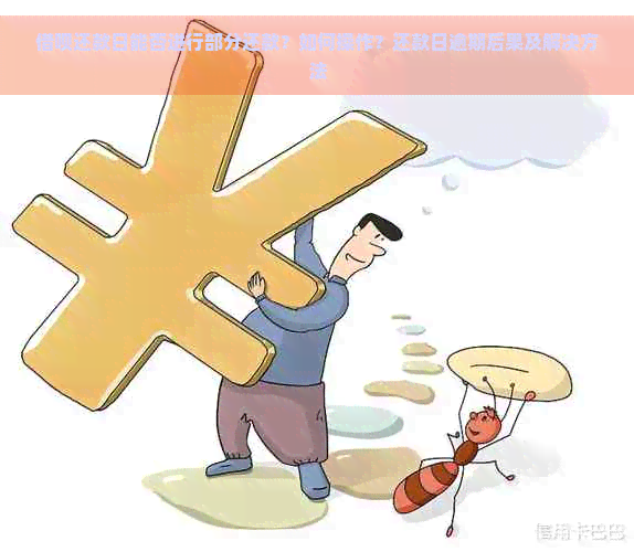 借呗还款日能否进行部分还款？如何操作？还款日逾期后果及解决方法