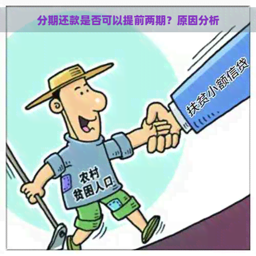 分期还款是否可以提前两期？原因分析