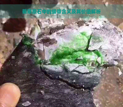 翡翠原石中的蟒带含义及其价值解析