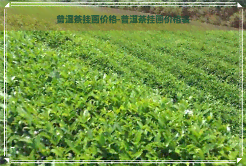 普洱茶挂画价格-普洱茶挂画价格表