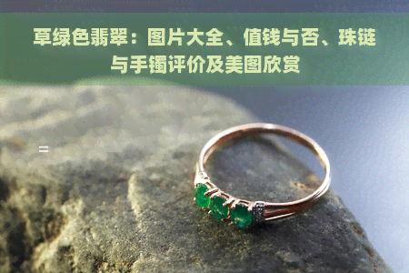 草绿色翡翠：图片大全、值钱与否、珠链与手镯评价及美图欣赏