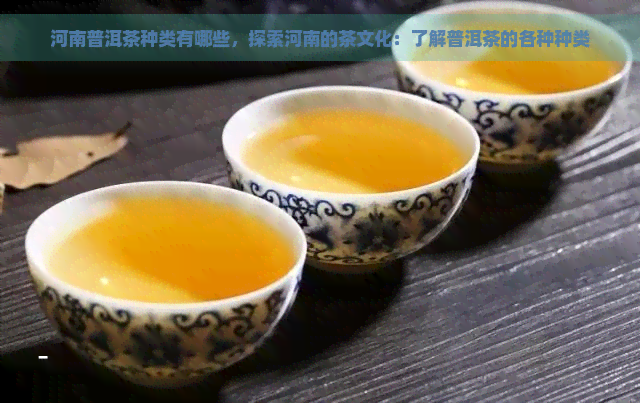 河南普洱茶种类有哪些，探索河南的茶文化：了解普洱茶的各种种类