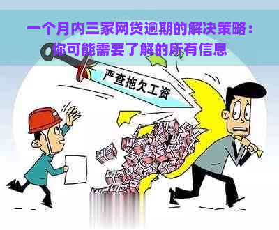 一个月内三家网贷逾期的解决策略：你可能需要了解的所有信息