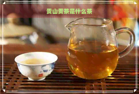 贵山贵茶是什么茶