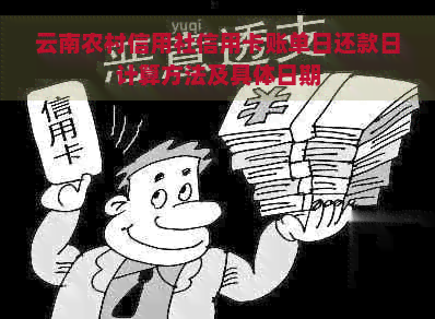 云南农村信用社信用卡账单日还款日计算方法及具体日期