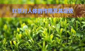 红茶对人体的作用及其功效